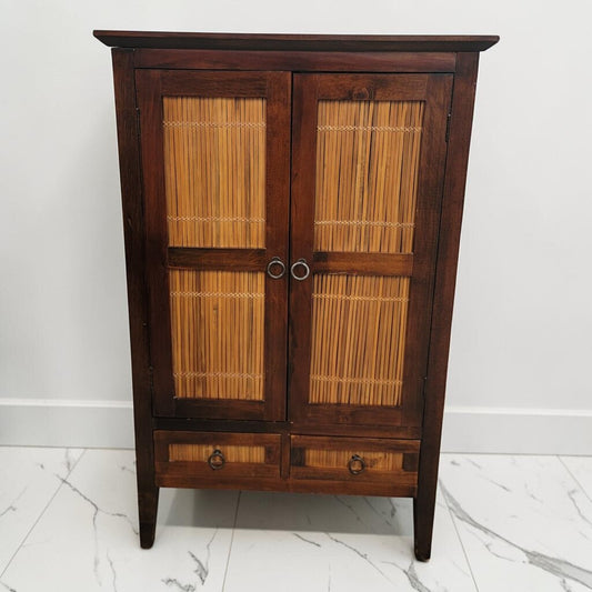 8806 Wood and Reed Entertainment #Armoire Used ~ FURNITURE