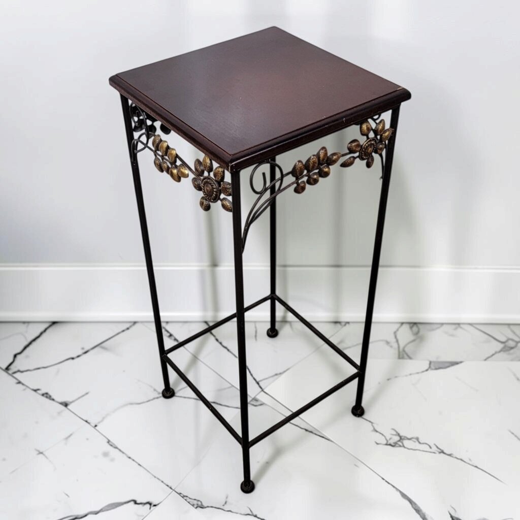 8816 Wire and Wood Floral Accent #Table