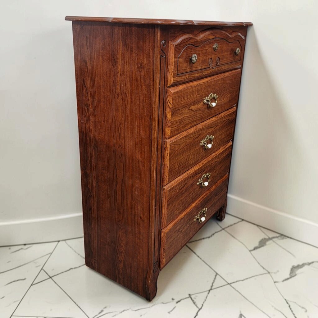 8818 Vintage French Provincial Style 5-Drawer Chest