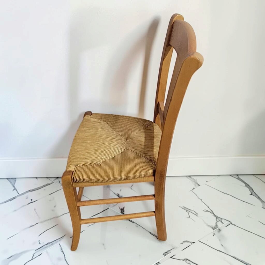 8826 Light Country Maple Side #Chair with Rush Seat