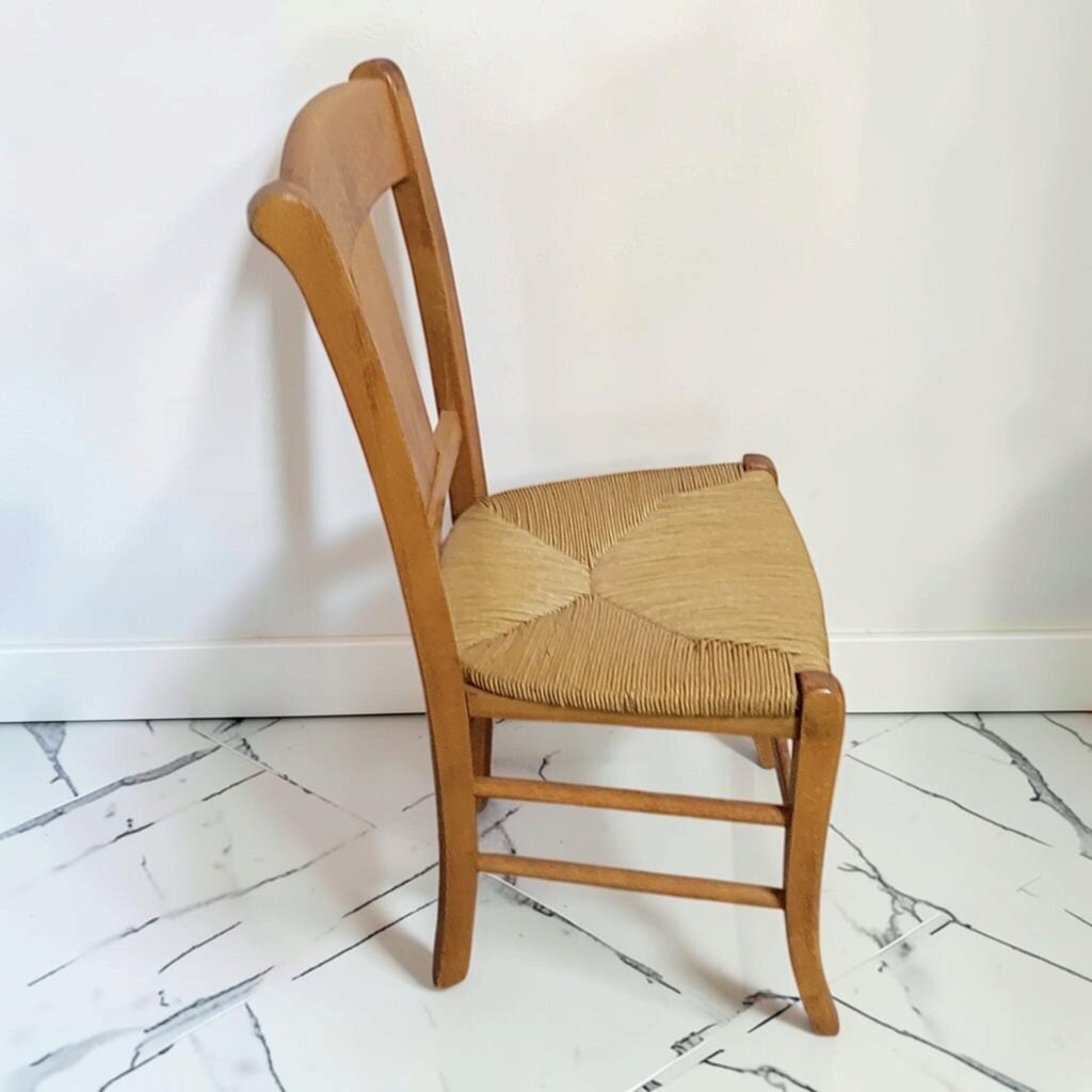 8826 Light Country Maple Side #Chair with Rush Seat
