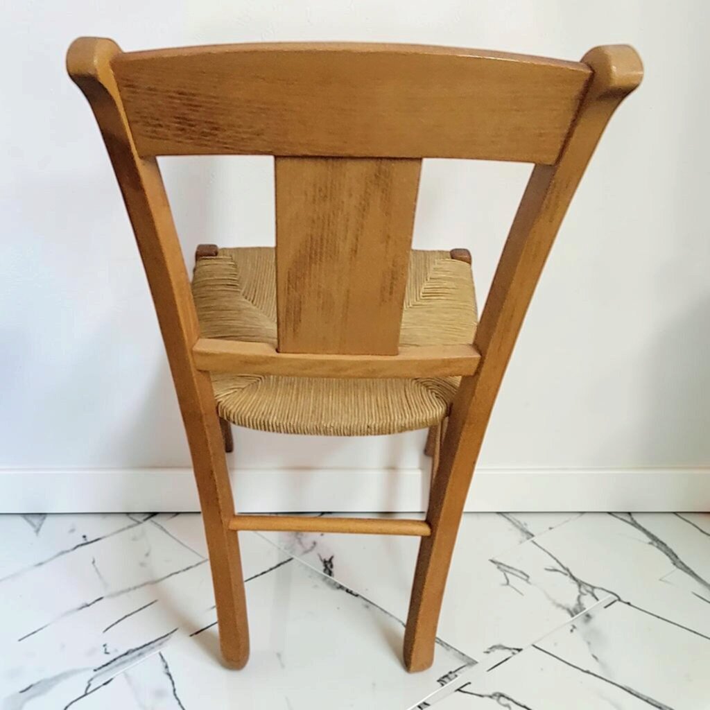 8826 Light Country Maple Side #Chair with Rush Seat