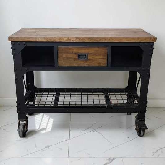 8828 Industrial Wood and Metal #Sideboard