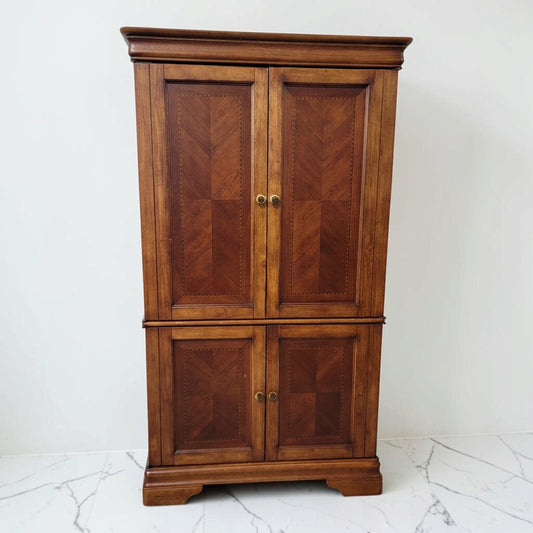 8834 Cherry Inlay Entertainment Cabinet