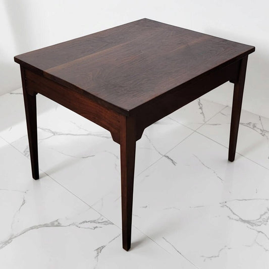 8835 Mid-Century Modern Walnut Side Table with Tapered Legs