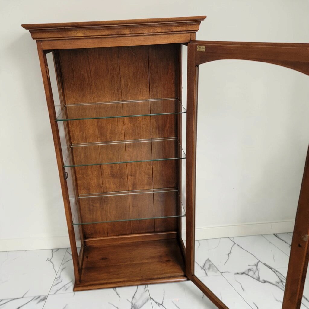 8693 Harbor House Vintage Arched Glass Door Curio Cabinet ~ FURNITURE