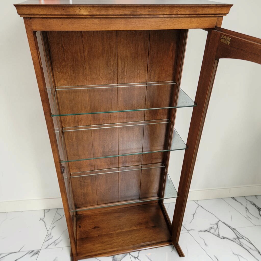 8693 Harbor House Vintage Arched Glass Door Curio Cabinet ~ FURNITURE