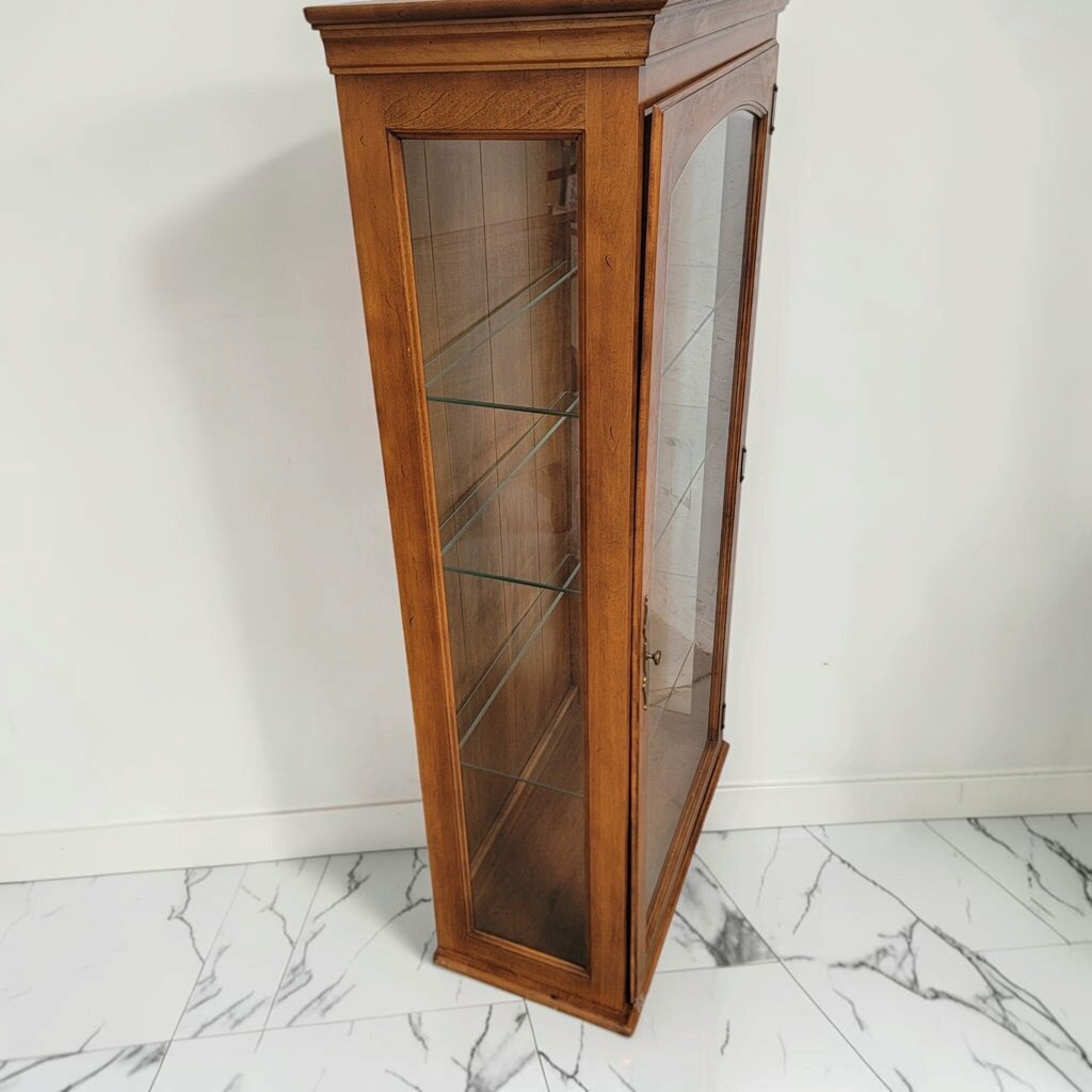 8693 Harbor House Vintage Arched Glass Door Curio Cabinet ~ FURNITURE