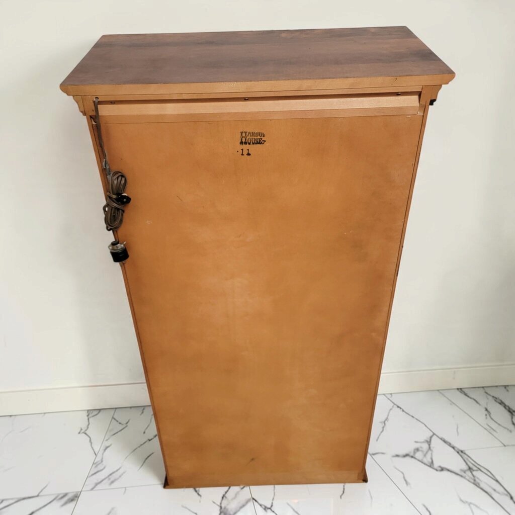 8693 Harbor House Vintage Arched Glass Door Curio Cabinet ~ FURNITURE