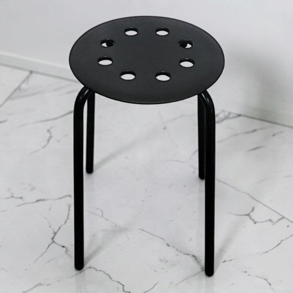 8840 MARIUS Stool in Black