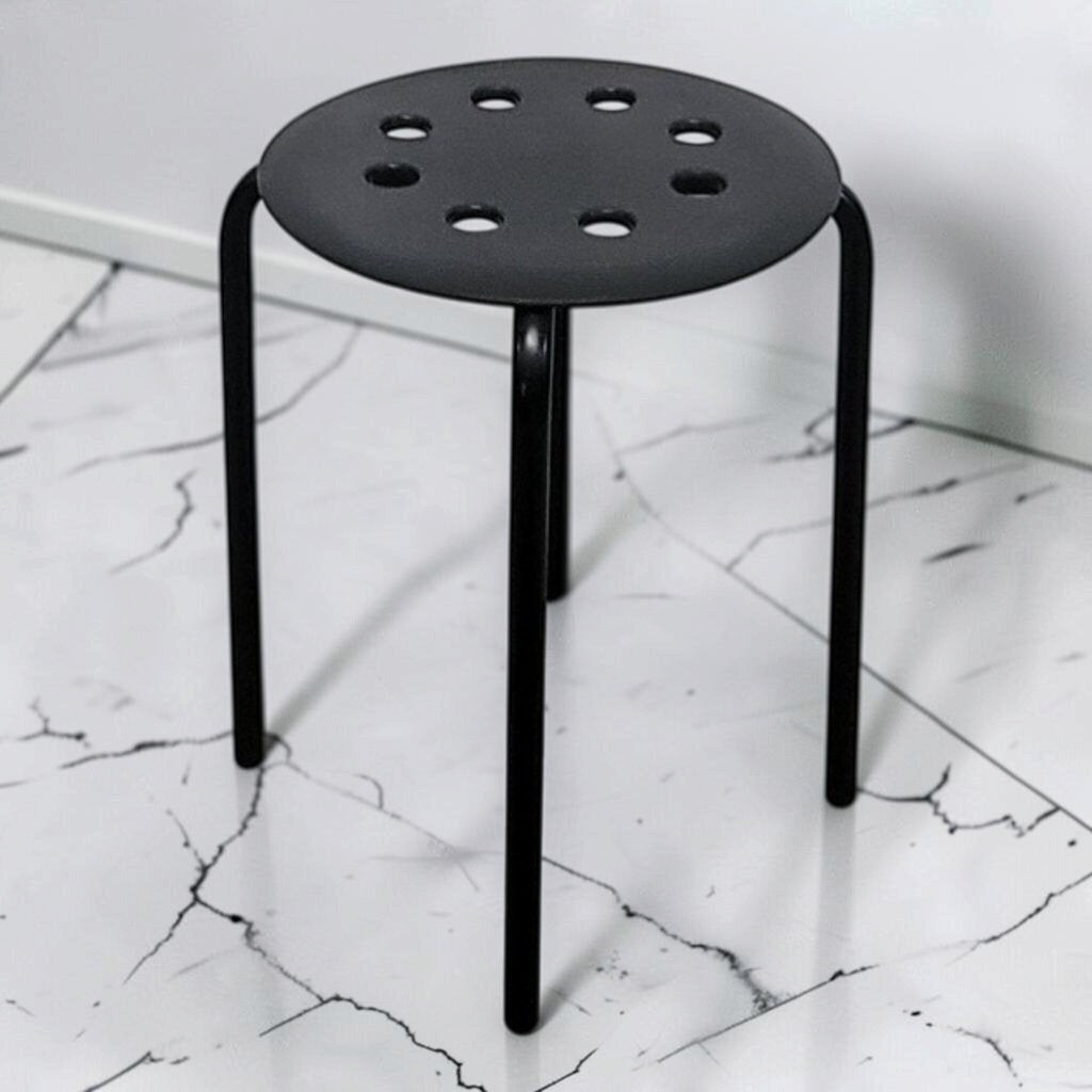 8840 MARIUS Stool in Black