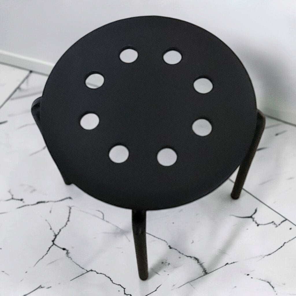 8840 MARIUS Stool in Black
