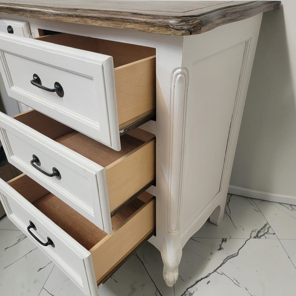 8869 Refinished French Provincial Double #Dresser