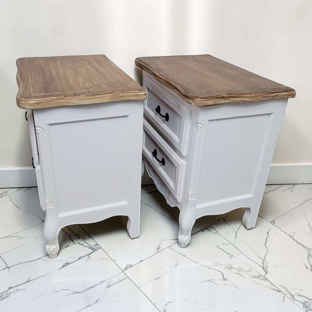 8875-8876 Refinished French Provincial Style 2- drawer #Nightstand