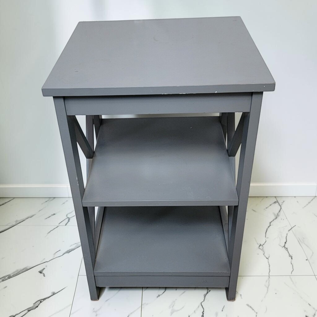 8877 Contemporary Grey X-Frame Accent #Table