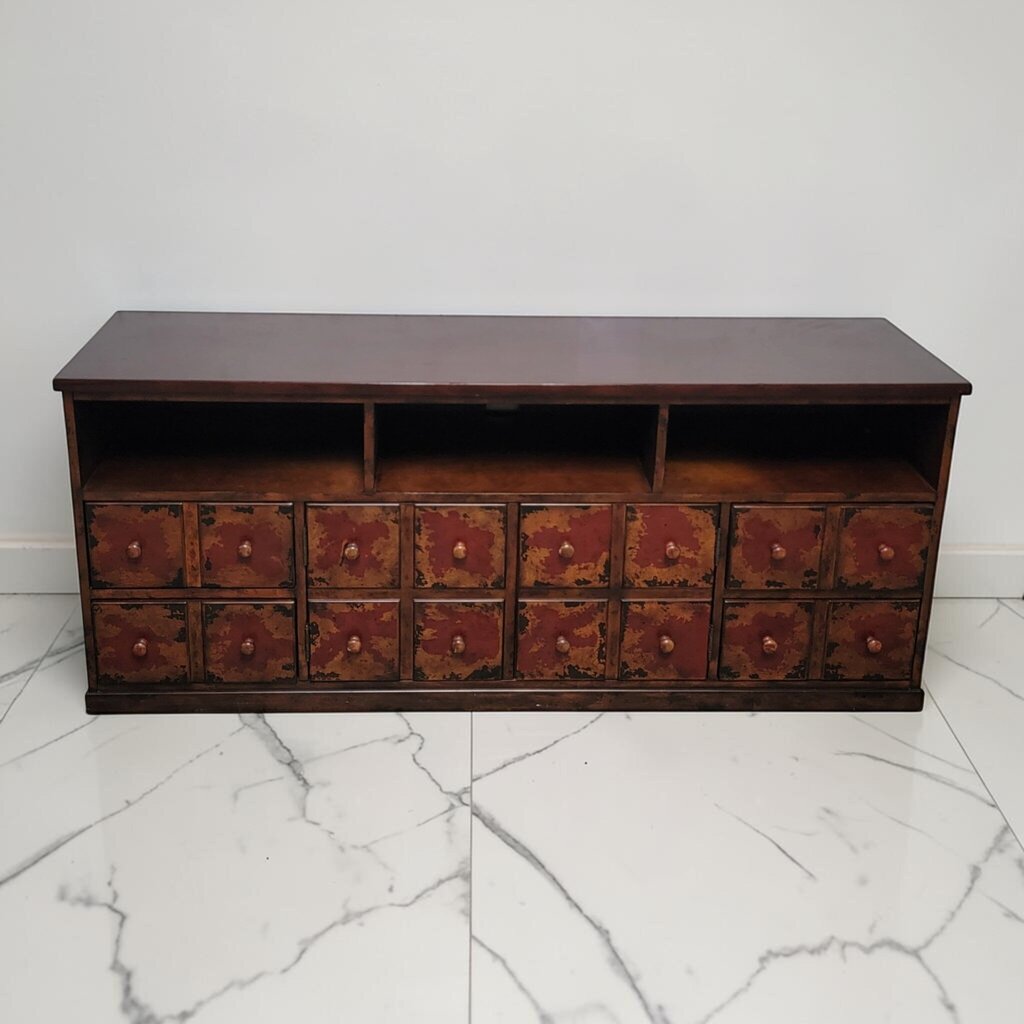 8878 Multi-Drawer Apothecary- Style Media #Console
