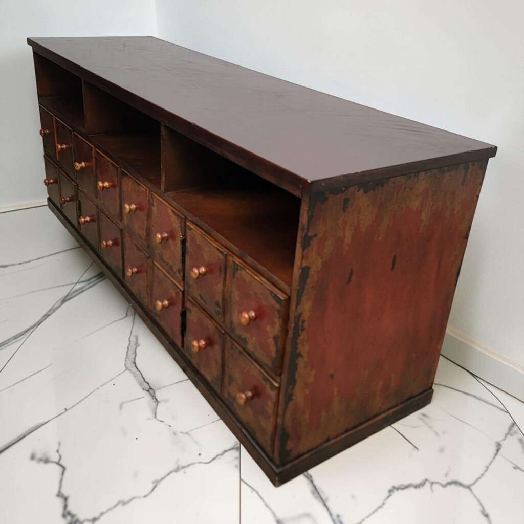 8878 Multi-Drawer Apothecary- Style Media #Console