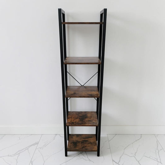 8888 Industrial Open- Frame 5- Tier #Bookcase