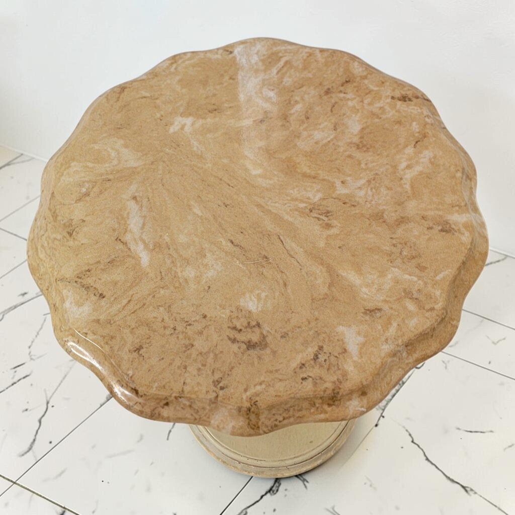 8890 Faux Stone Pedestal Accent #Table