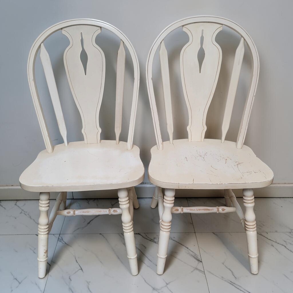 8891-8892 Country Hoop- Back Painted Dining Side #Chair Used ~ FURNITURE