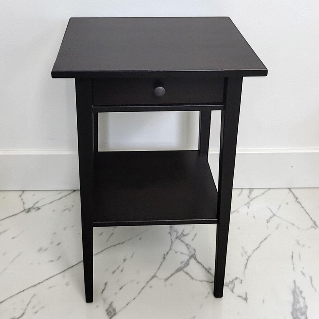 8850 Espresso Shaker Style Side Table Used ~ FURNITURE