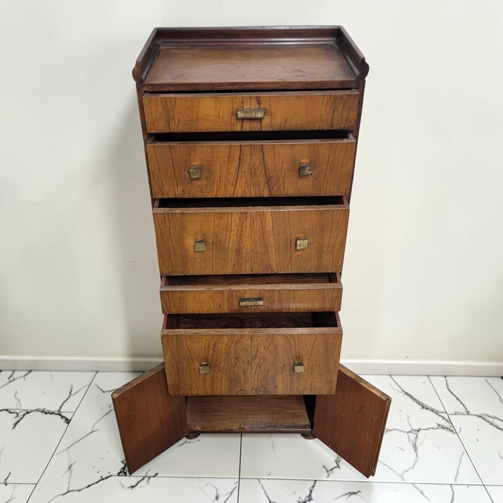 8897 Mid- Century Modern Tall Boy Chest of Drawers and #Cabinet
