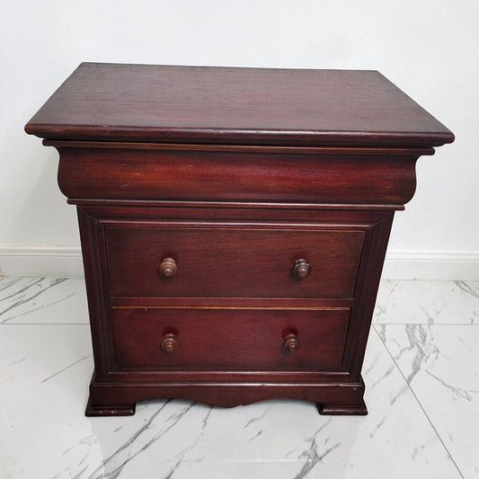 8899 South Cone Traditional 3 Drawer #Nightstand with Scalloped Apron Used ~ FURNITURE