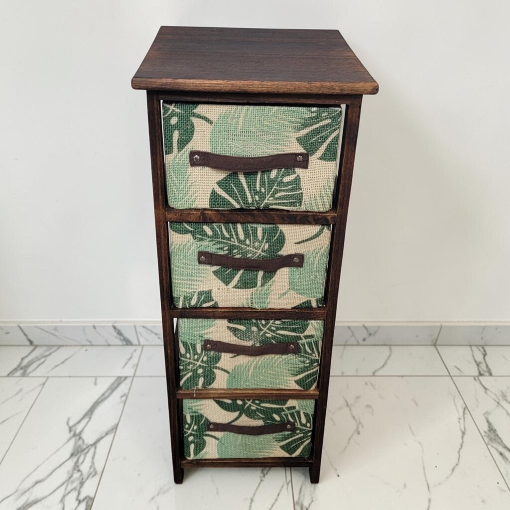8902 4 Drawer Tropical Botanical Accent Chest