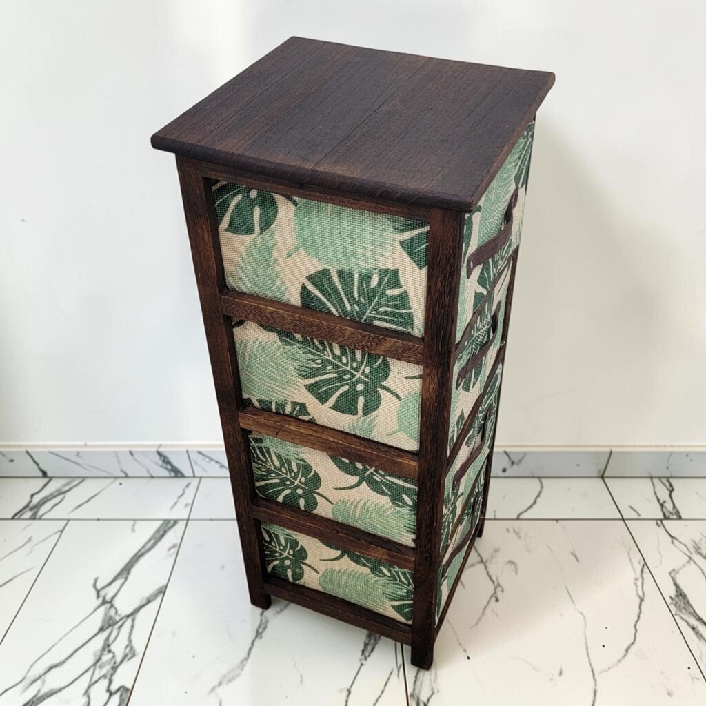 8902 4 Drawer Tropical Botanical Accent Chest