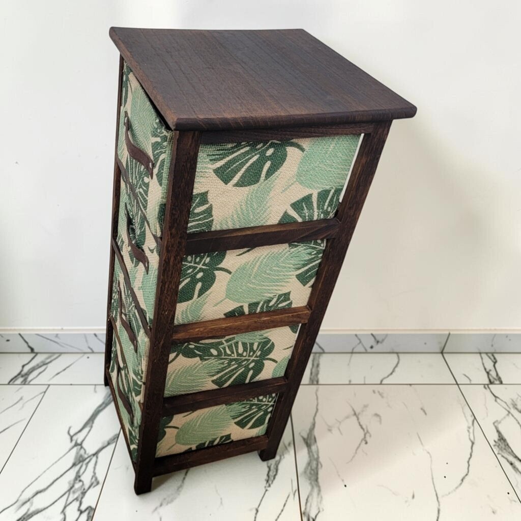 8902 4 Drawer Tropical Botanical Accent Chest