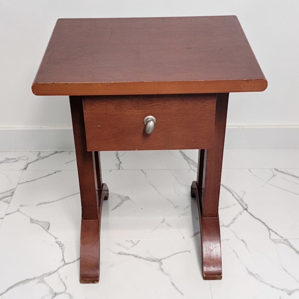 8906 Contemporary Craftsman-Style Single Drawer Side #Table