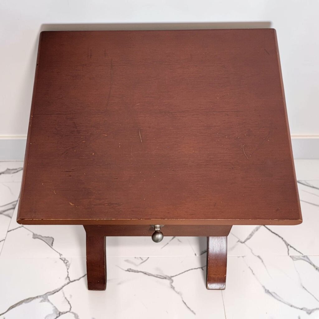 8906 Contemporary Craftsman-Style Single Drawer Side #Table
