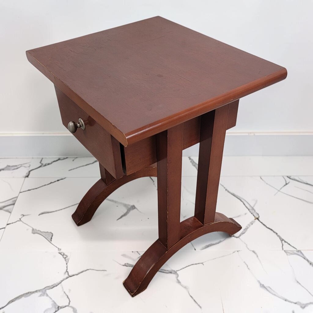 8906 Contemporary Craftsman-Style Single Drawer Side #Table