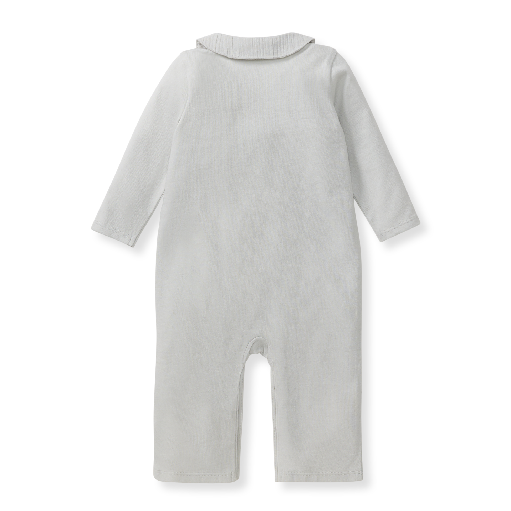 Muslin Collar Infant Boy Jumpsuit