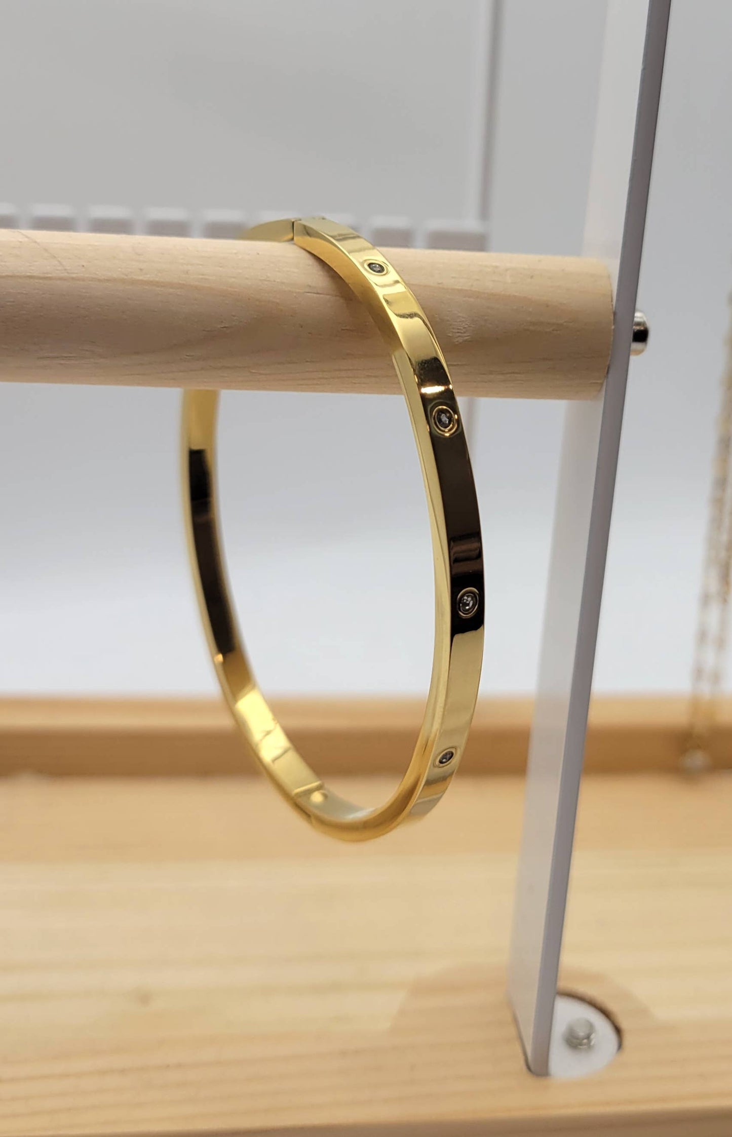 Gold Bangle Bracelet-"Trini" -Boutique Jewelry