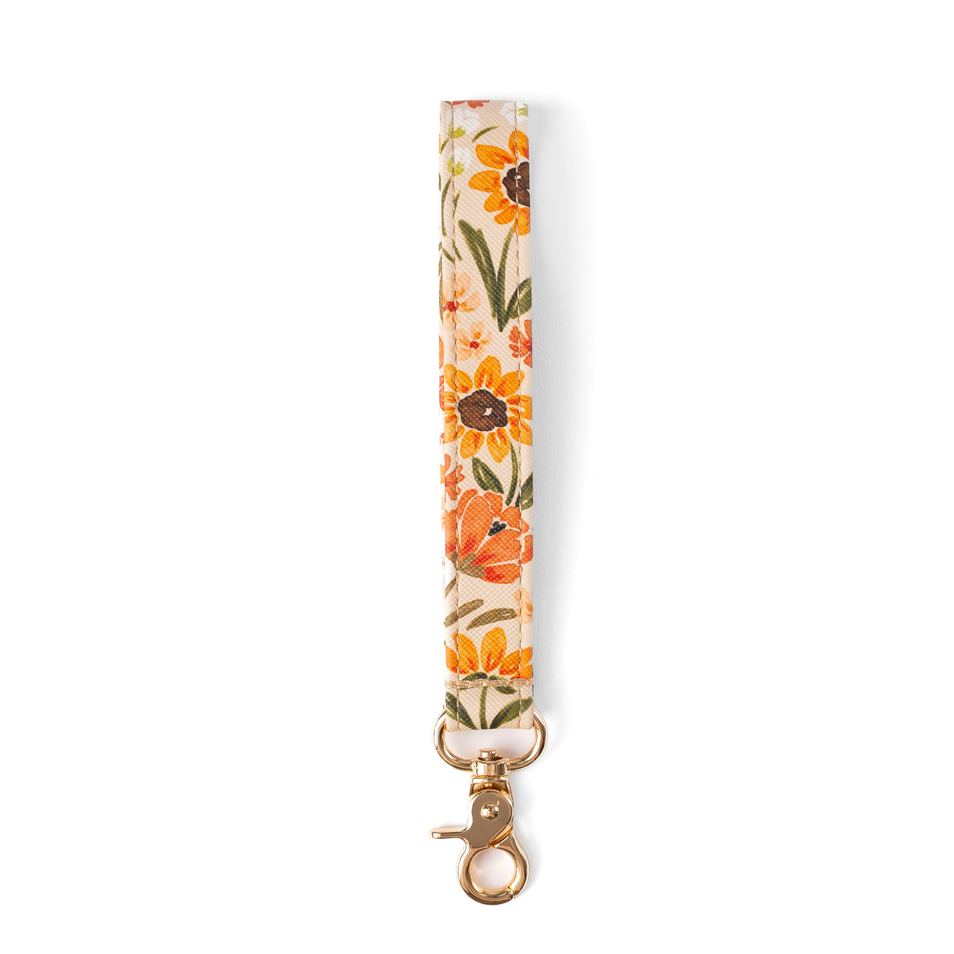Sunny Poppies Wristlet Keychain