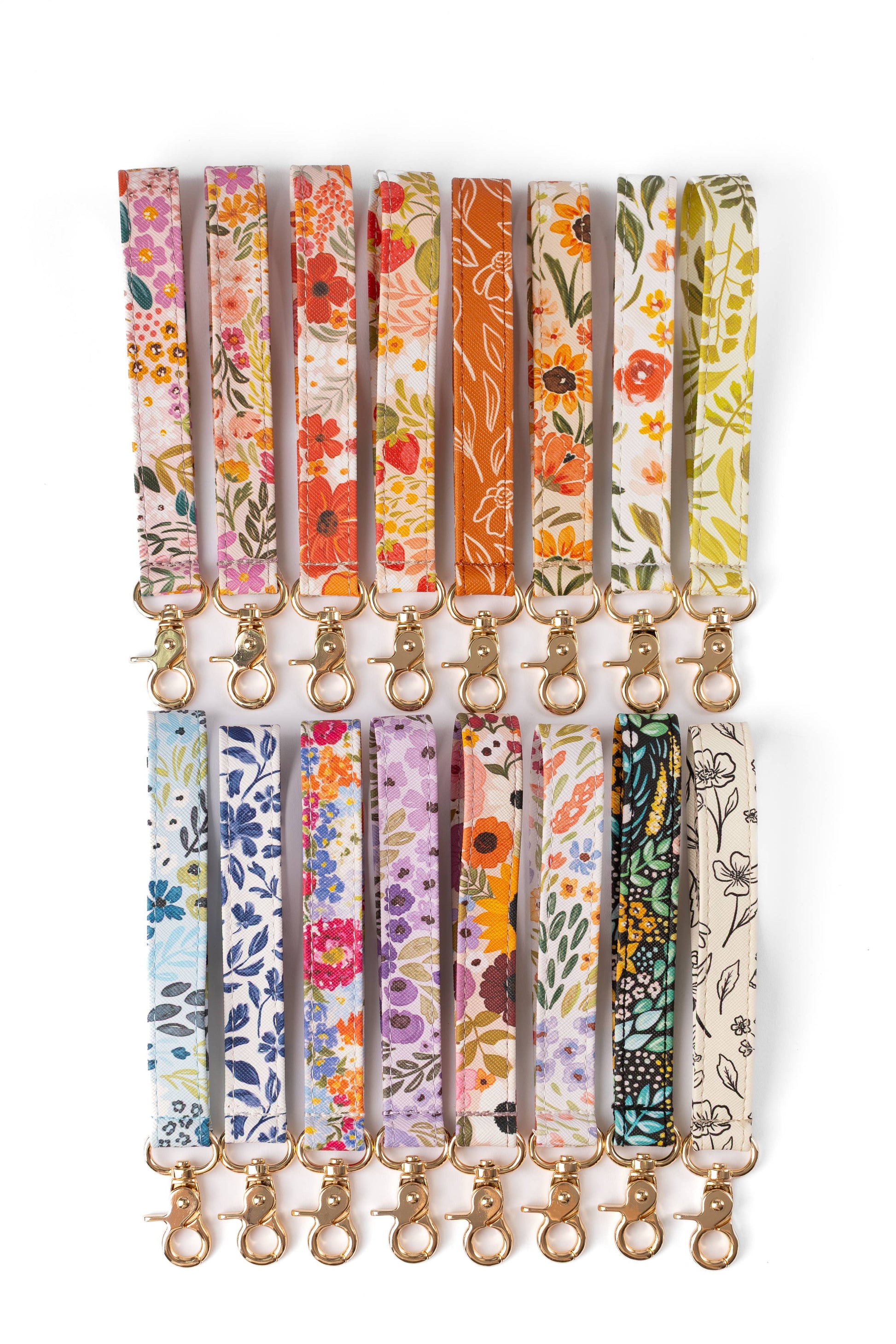 Strawberry Patch Wristlet Keychain