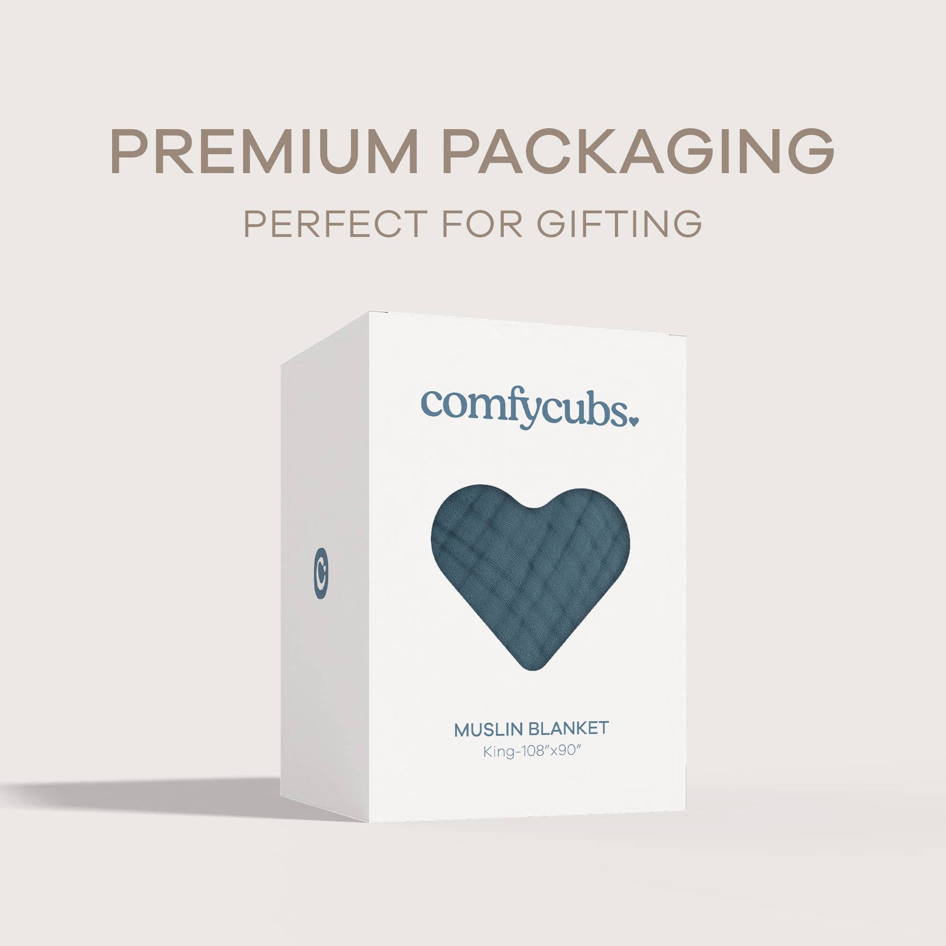 Muslin Blanket for Adults, 6-Layer Bedding by Comfy Cubs