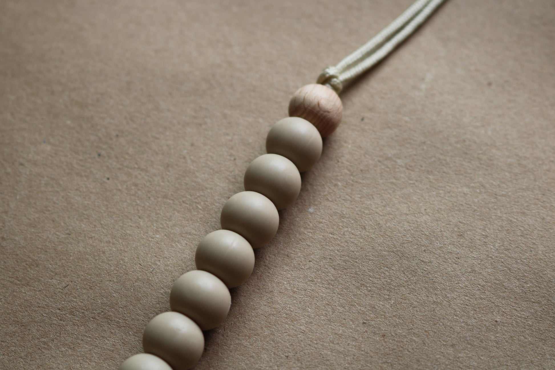 Pacifier Clip- Oatmeal