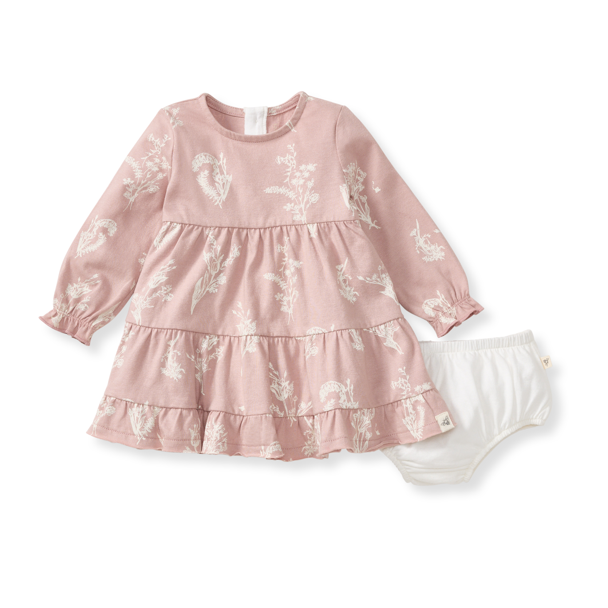 Little Wild Flower Dress & Diaper Cover