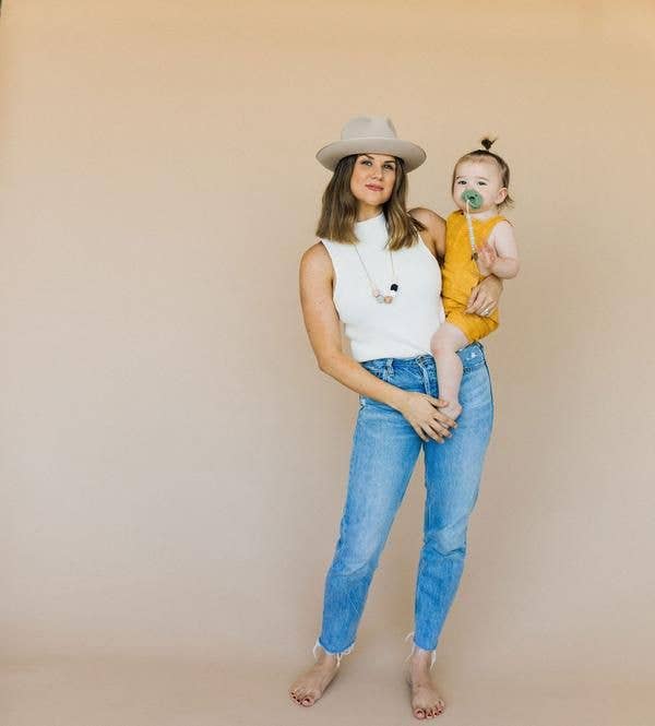 Grace Pacifier Clip - Mist Grey