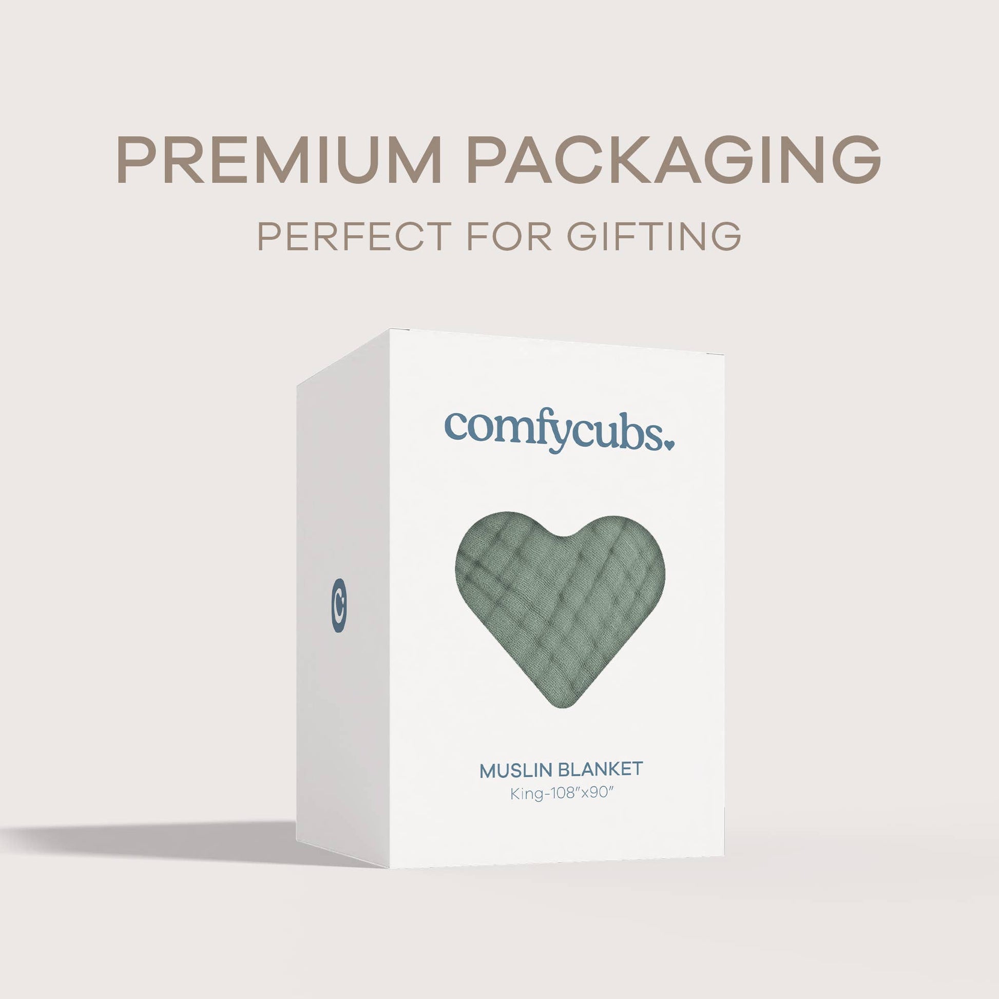 Muslin Blanket for Adults, 6-Layer Bedding by Comfy Cubs