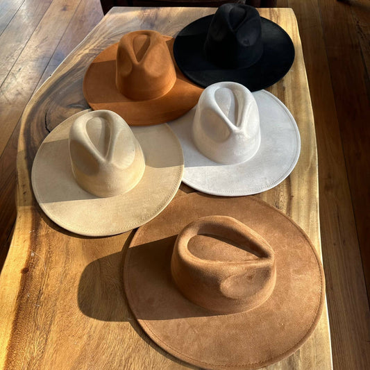 Best seller Fashion Classic Wide Brim Suede Primium Hat
