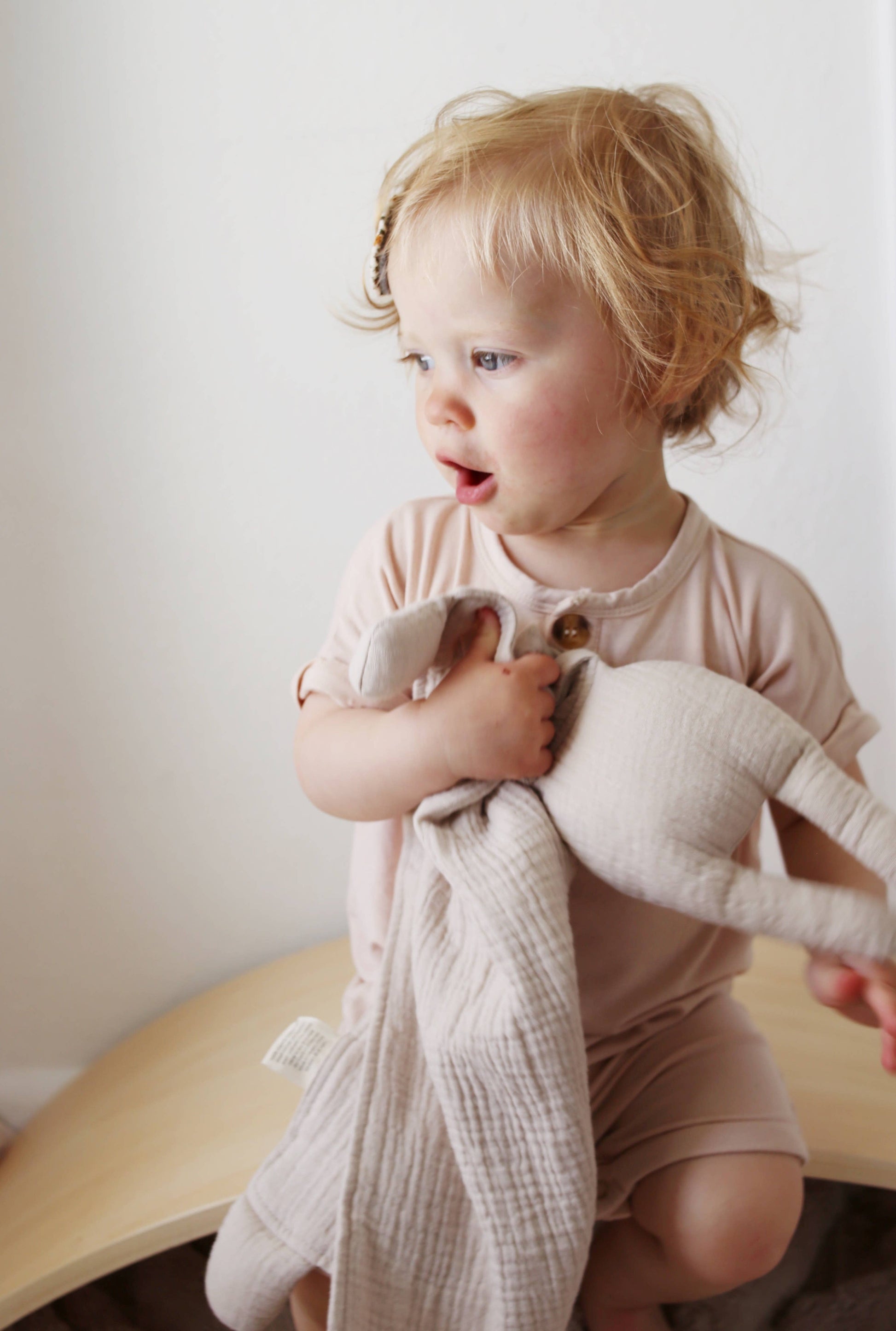 Organic Cotton Bunny Lovey Blanket