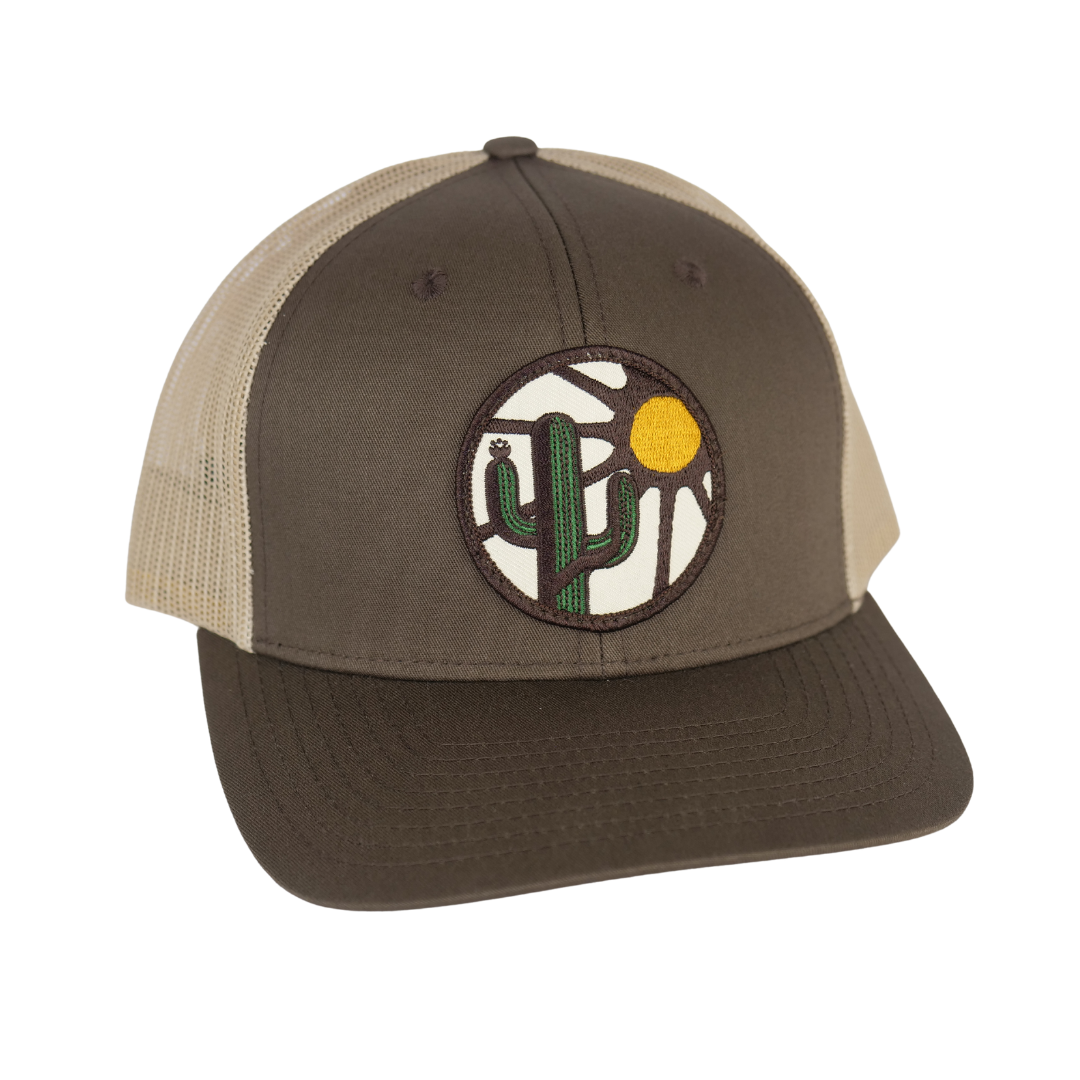 Blooming Saguaro Curved Trucker