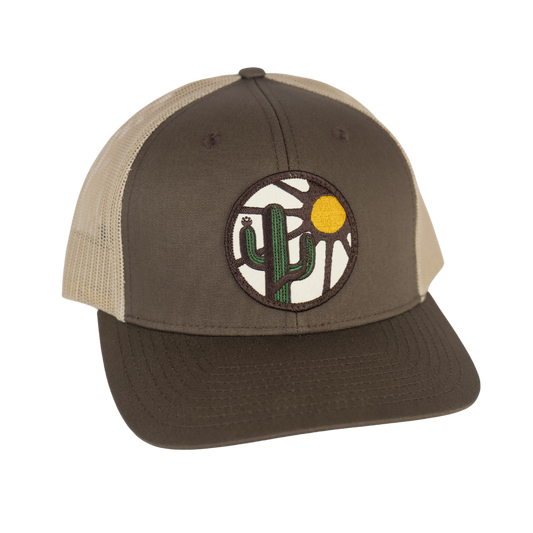 Blooming Saguaro Curved Trucker