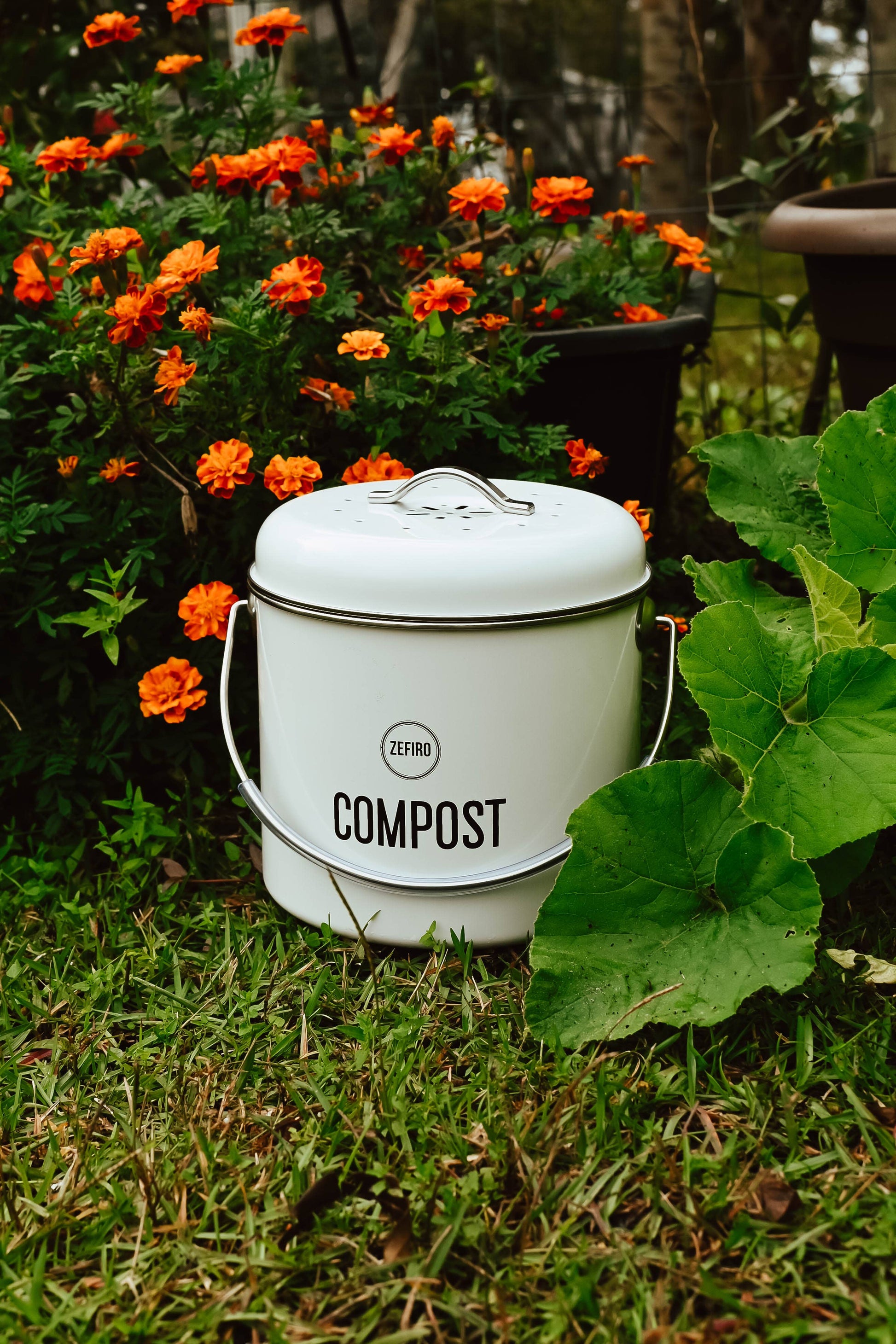 Compost Bin 0.8 Gallons - White