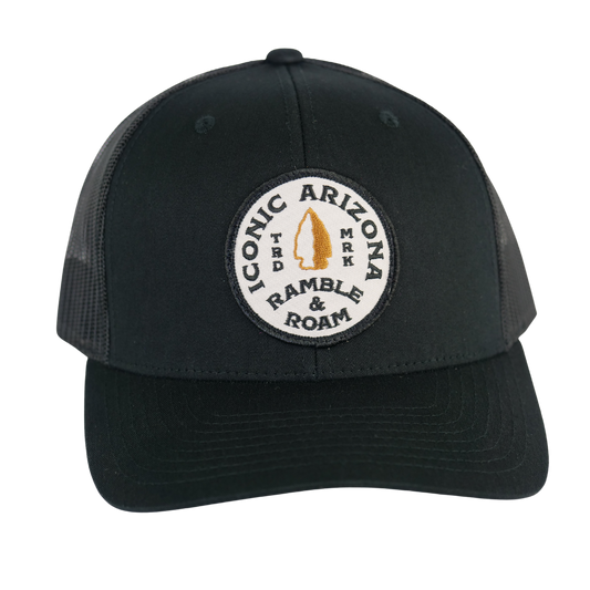 Arrowhead Curved Trucker - Black