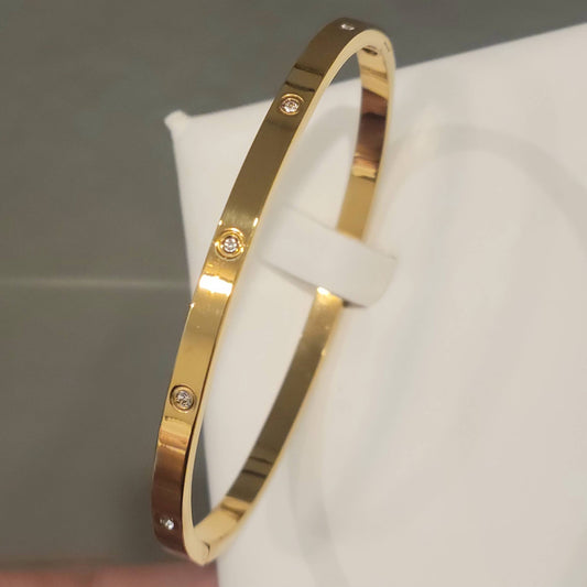 Gold Bangle Bracelet-"Trini" -Boutique Jewelry