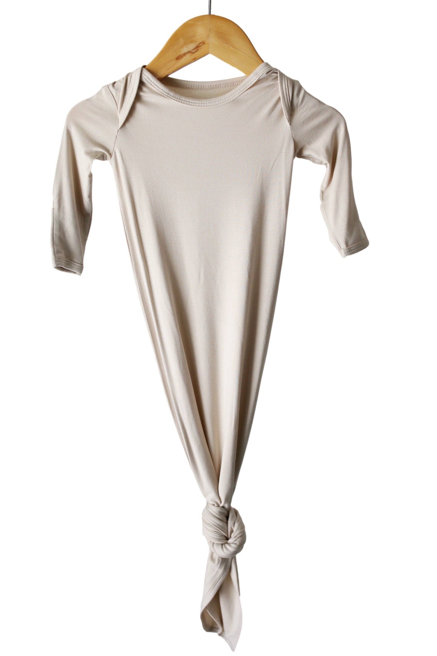 Natural Bamboo Knotted Gown 0-3 Months